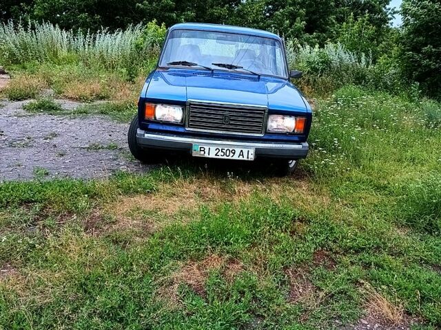 Синій ВАЗ 2107, об'ємом двигуна 1.5 л та пробігом 162 тис. км за 650 $, фото 1 на Automoto.ua