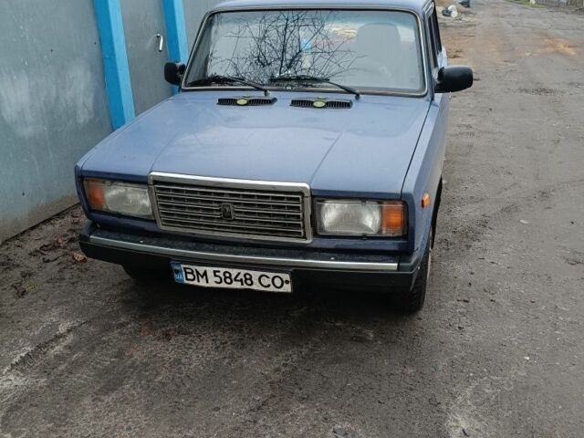 Синий ВАЗ 2107, объемом двигателя 1.5 л и пробегом 143 тыс. км за 1182 $, фото 1 на Automoto.ua