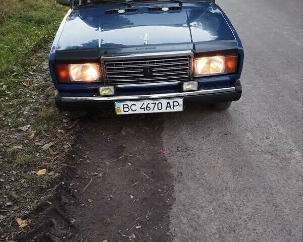 Синий ВАЗ 2107, объемом двигателя 1.45 л и пробегом 92 тыс. км за 1350 $, фото 1 на Automoto.ua