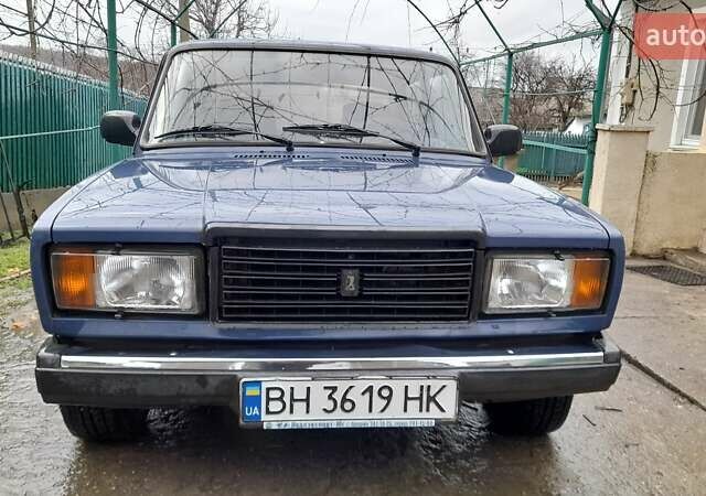 Синий ВАЗ 2107, объемом двигателя 1.6 л и пробегом 76 тыс. км за 2100 $, фото 1 на Automoto.ua