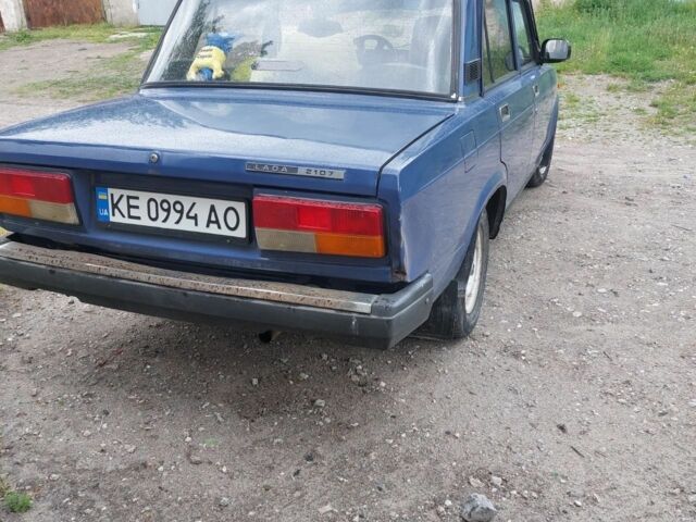 Синий ВАЗ 2107, объемом двигателя 1.6 л и пробегом 57 тыс. км за 1305 $, фото 1 на Automoto.ua