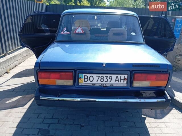 Синий ВАЗ 2107, объемом двигателя 1.45 л и пробегом 100 тыс. км за 300 $, фото 1 на Automoto.ua