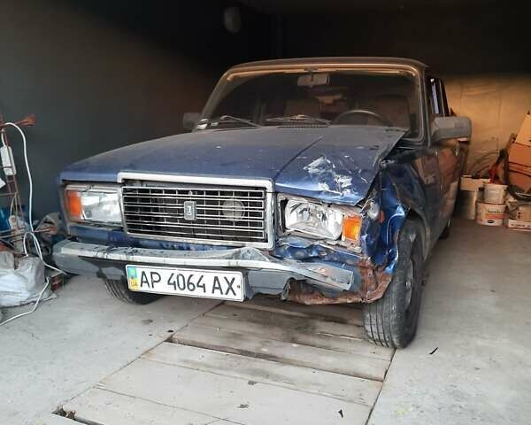Синий ВАЗ 2107, объемом двигателя 1.5 л и пробегом 120 тыс. км за 1200 $, фото 1 на Automoto.ua