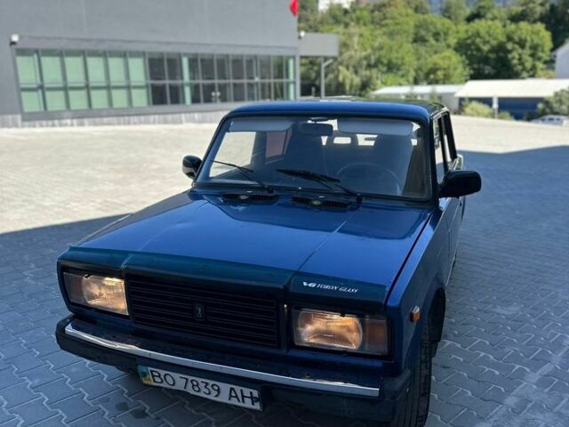 Синий ВАЗ 2107, объемом двигателя 1.45 л и пробегом 345 тыс. км за 999 $, фото 1 на Automoto.ua