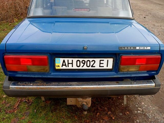 Синий ВАЗ 2107, объемом двигателя 1.5 л и пробегом 245 тыс. км за 1300 $, фото 1 на Automoto.ua