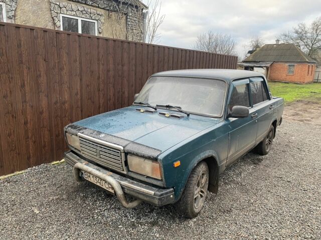 Синий ВАЗ 2107, объемом двигателя 1.5 л и пробегом 123 тыс. км за 1000 $, фото 1 на Automoto.ua