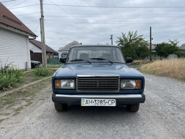 Синий ВАЗ 2107, объемом двигателя 1.5 л и пробегом 98 тыс. км за 750 $, фото 1 на Automoto.ua
