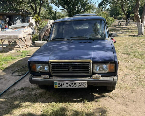 Синий ВАЗ 2107, объемом двигателя 1.5 л и пробегом 89 тыс. км за 1100 $, фото 1 на Automoto.ua