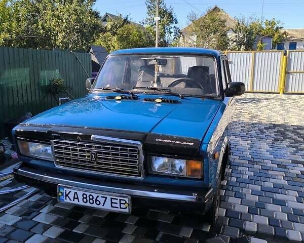 Синий ВАЗ 2107, объемом двигателя 1.6 л и пробегом 102 тыс. км за 1500 $, фото 1 на Automoto.ua