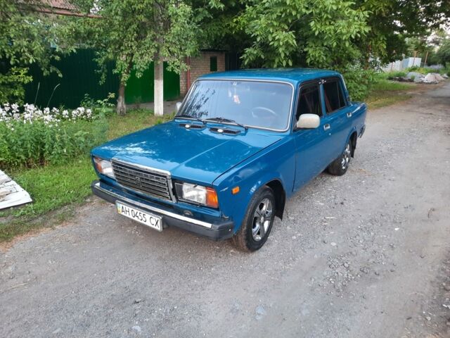Синий ВАЗ 2107, объемом двигателя 1.5 л и пробегом 99 тыс. км за 2300 $, фото 1 на Automoto.ua