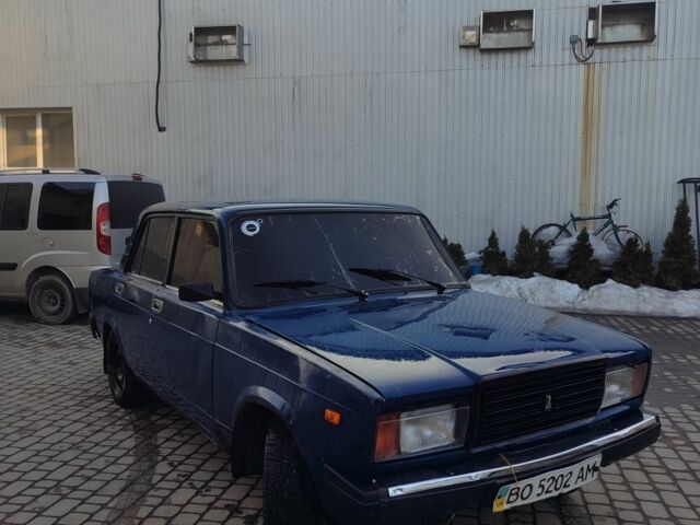 Синій ВАЗ 2107, об'ємом двигуна 1.5 л та пробігом 350 тис. км за 550 $, фото 1 на Automoto.ua