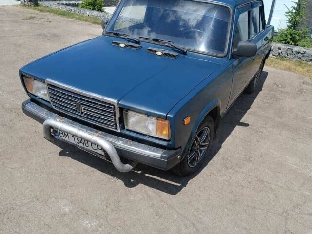 Синий ВАЗ 2107, объемом двигателя 1.5 л и пробегом 140 тыс. км за 1006 $, фото 1 на Automoto.ua