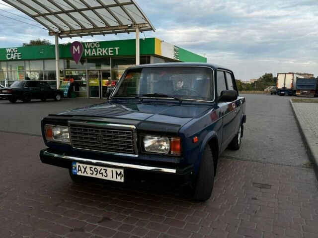 Синий ВАЗ 2107, объемом двигателя 1.5 л и пробегом 120 тыс. км за 1500 $, фото 1 на Automoto.ua