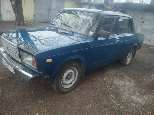 Синий ВАЗ 2107, объемом двигателя 1.5 л и пробегом 75 тыс. км за 790 $, фото 1 на Automoto.ua