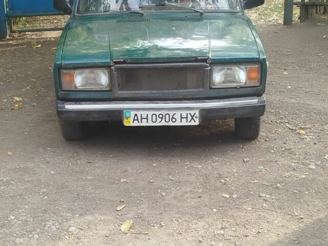 Зеленый ВАЗ 2107, объемом двигателя 1 л и пробегом 55 тыс. км за 286 $, фото 1 на Automoto.ua