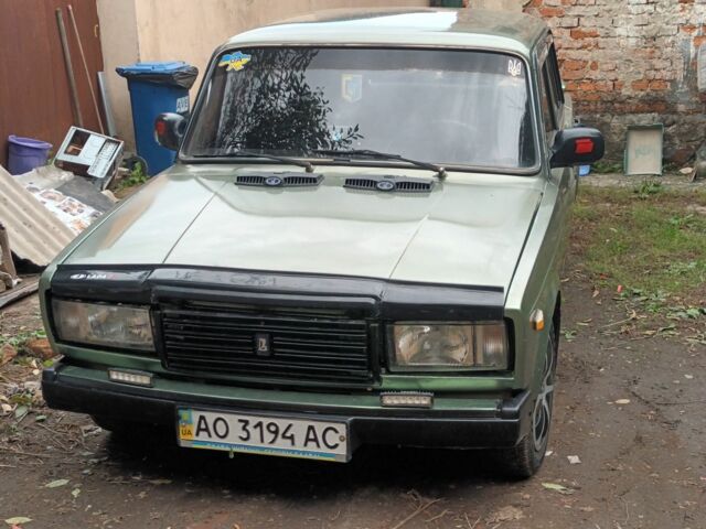 Зелений ВАЗ 2107, об'ємом двигуна 10 л та пробігом 65 тис. км за 850 $, фото 1 на Automoto.ua