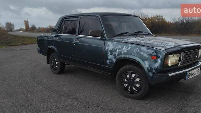 Зеленый ВАЗ 2107, объемом двигателя 1.29 л и пробегом 60 тыс. км за 900 $, фото 1 на Automoto.ua