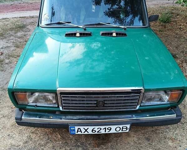 Зеленый ВАЗ 2107, объемом двигателя 1.5 л и пробегом 152 тыс. км за 1000 $, фото 1 на Automoto.ua