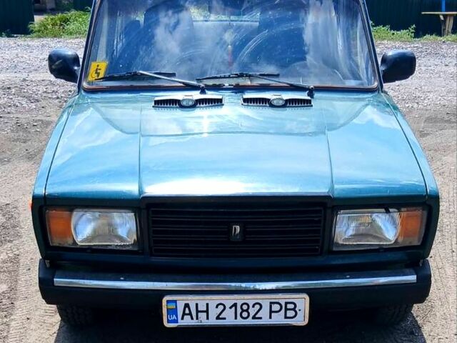 Зеленый ВАЗ 2107, объемом двигателя 1.5 л и пробегом 223 тыс. км за 1100 $, фото 1 на Automoto.ua