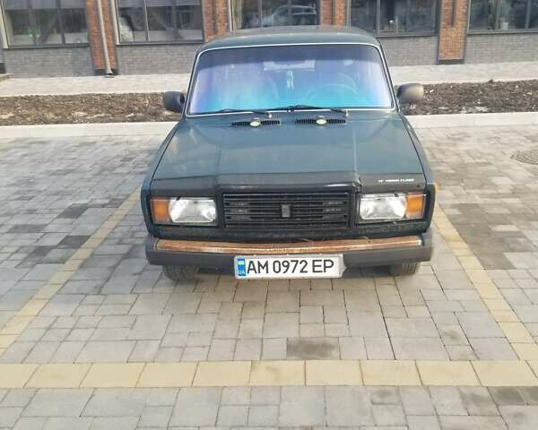 Зеленый ВАЗ 2107, объемом двигателя 1.45 л и пробегом 200 тыс. км за 910 $, фото 1 на Automoto.ua