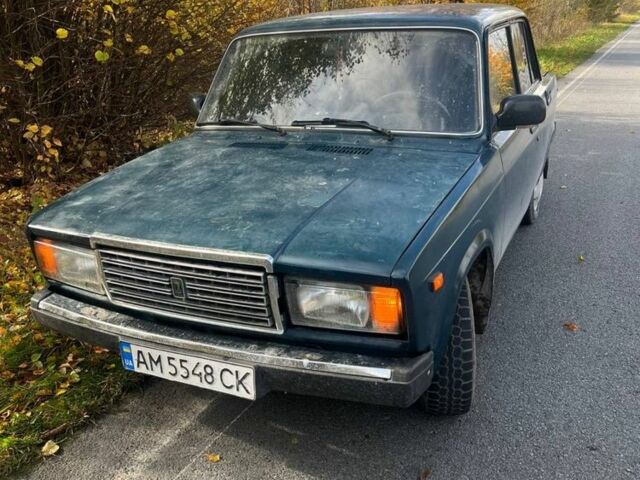 Зеленый ВАЗ 2107, объемом двигателя 1.6 л и пробегом 3 тыс. км за 550 $, фото 1 на Automoto.ua