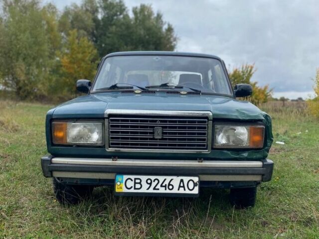 Зеленый ВАЗ 2107, объемом двигателя 1.5 л и пробегом 67 тыс. км за 1050 $, фото 1 на Automoto.ua