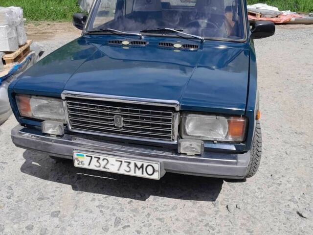 Зеленый ВАЗ 2107, объемом двигателя 1.5 л и пробегом 270 тыс. км за 781 $, фото 1 на Automoto.ua