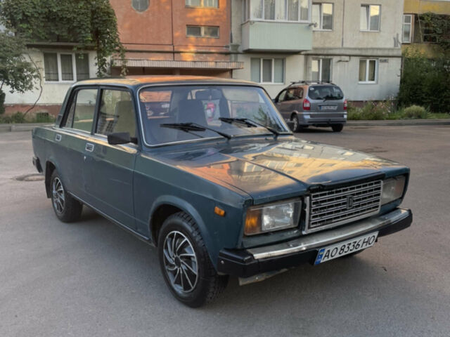 Зеленый ВАЗ 2107, объемом двигателя 1.6 л и пробегом 163 тыс. км за 850 $, фото 1 на Automoto.ua
