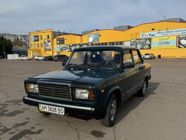 Зеленый ВАЗ 2107, объемом двигателя 1.6 л и пробегом 187 тыс. км за 1250 $, фото 1 на Automoto.ua