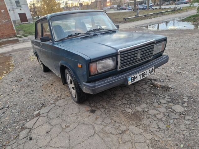 Зеленый ВАЗ 2107, объемом двигателя 2 л и пробегом 89 тыс. км за 644 $, фото 1 на Automoto.ua