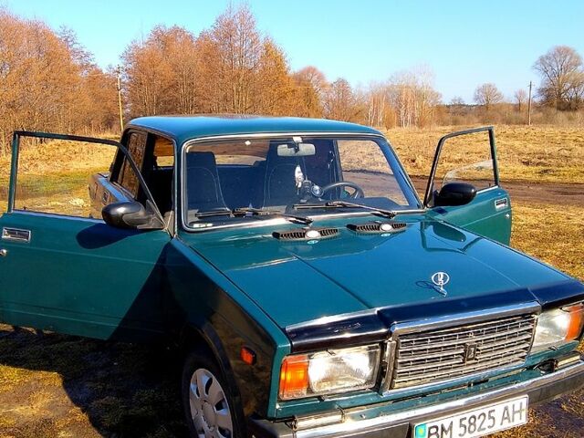 Зеленый ВАЗ 2107, объемом двигателя 1.5 л и пробегом 93 тыс. км за 1100 $, фото 1 на Automoto.ua