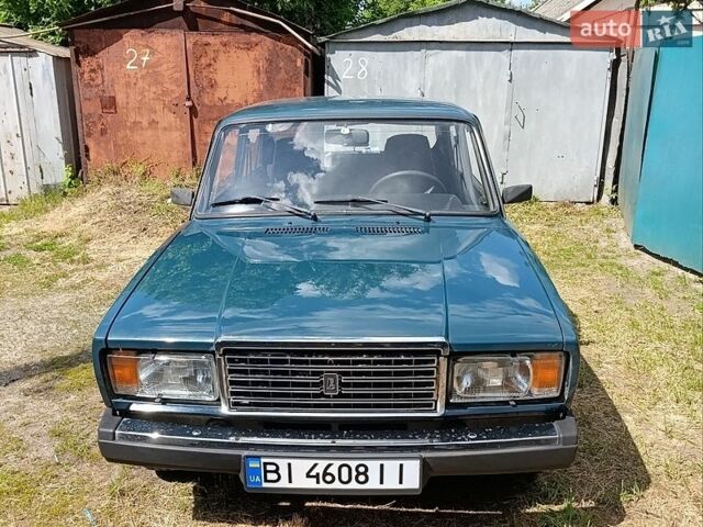 Зеленый ВАЗ 2107, объемом двигателя 1.45 л и пробегом 66 тыс. км за 1950 $, фото 1 на Automoto.ua