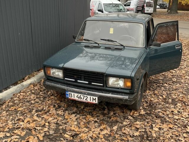Зеленый ВАЗ 2107, объемом двигателя 1.5 л и пробегом 3 тыс. км за 1657 $, фото 1 на Automoto.ua