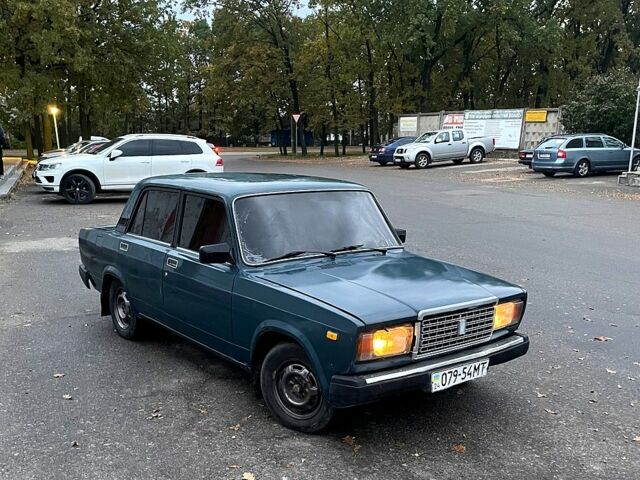 Зеленый ВАЗ 2107, объемом двигателя 1.5 л и пробегом 80 тыс. км за 1050 $, фото 1 на Automoto.ua