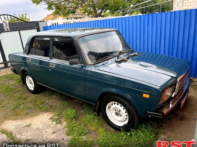 Зеленый ВАЗ 2107, объемом двигателя 1.5 л и пробегом 97 тыс. км за 1250 $, фото 1 на Automoto.ua