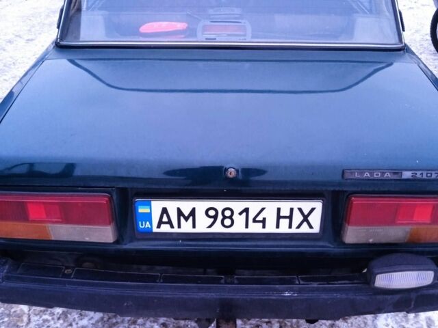 Зелений ВАЗ 2107, об'ємом двигуна 1.5 л та пробігом 1000 тис. км за 1200 $, фото 1 на Automoto.ua