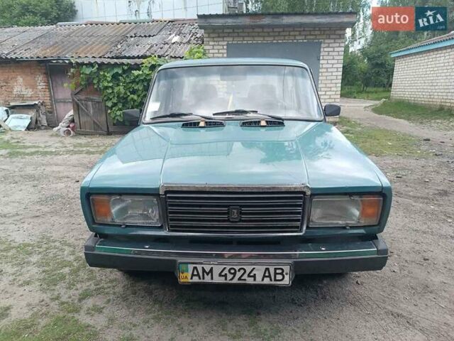 Зеленый ВАЗ 2107, объемом двигателя 1.46 л и пробегом 148 тыс. км за 1100 $, фото 1 на Automoto.ua