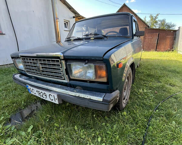 Зеленый ВАЗ 2107, объемом двигателя 1.5 л и пробегом 280 тыс. км за 850 $, фото 1 на Automoto.ua