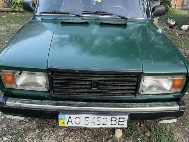 Зеленый ВАЗ 2107, объемом двигателя 1.3 л и пробегом 200 тыс. км за 600 $, фото 1 на Automoto.ua