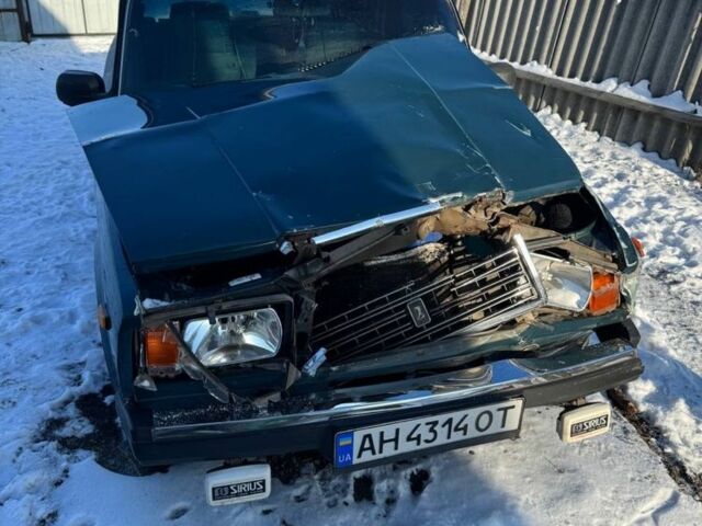 Зеленый ВАЗ 2107, объемом двигателя 1.5 л и пробегом 280 тыс. км за 578 $, фото 1 на Automoto.ua