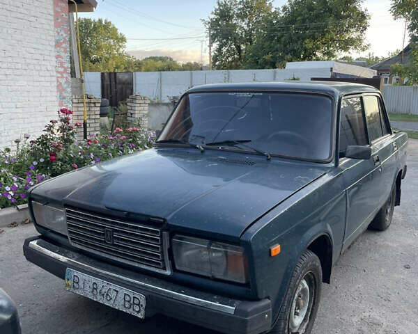 Зеленый ВАЗ 2107, объемом двигателя 1.45 л и пробегом 200 тыс. км за 750 $, фото 1 на Automoto.ua