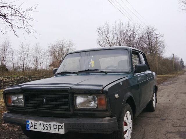 Зеленый ВАЗ 2107, объемом двигателя 1.5 л и пробегом 123 тыс. км за 711 $, фото 1 на Automoto.ua
