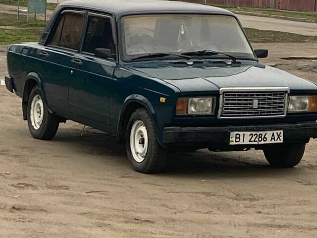 Зеленый ВАЗ 2107, объемом двигателя 1.6 л и пробегом 69 тыс. км за 1136 $, фото 1 на Automoto.ua