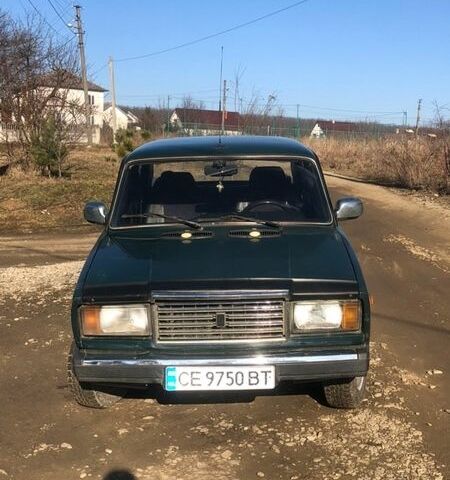 Зеленый ВАЗ 2107, объемом двигателя 1.45 л и пробегом 300 тыс. км за 850 $, фото 1 на Automoto.ua