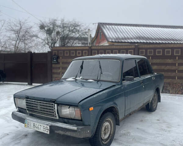 Зеленый ВАЗ 2107, объемом двигателя 1.45 л и пробегом 200 тыс. км за 750 $, фото 1 на Automoto.ua