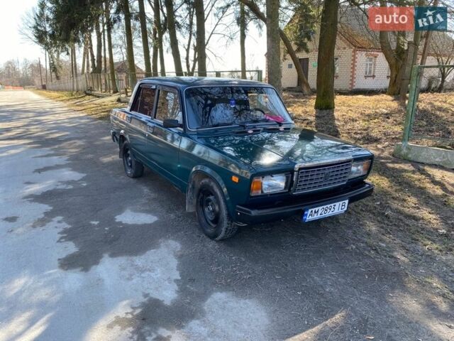 Зеленый ВАЗ 2107, объемом двигателя 1.57 л и пробегом 21 тыс. км за 1250 $, фото 1 на Automoto.ua