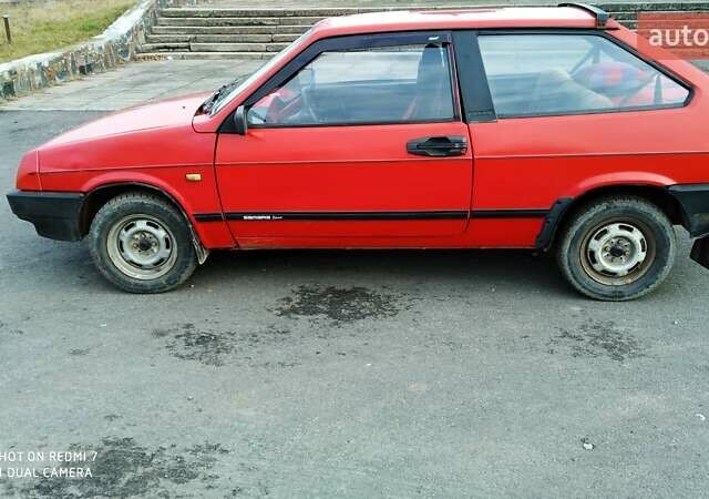 Красный ВАЗ 2108, объемом двигателя 1.29 л и пробегом 80 тыс. км за 1100 $, фото 1 на Automoto.ua