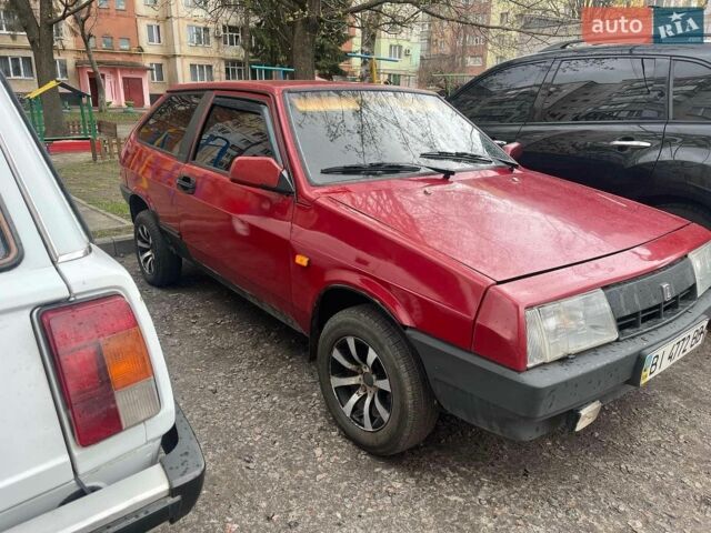 Красный ВАЗ 2108, объемом двигателя 1.29 л и пробегом 100 тыс. км за 800 $, фото 1 на Automoto.ua