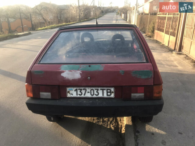 Красный ВАЗ 2108, объемом двигателя 1.5 л и пробегом 250 тыс. км за 750 $, фото 1 на Automoto.ua
