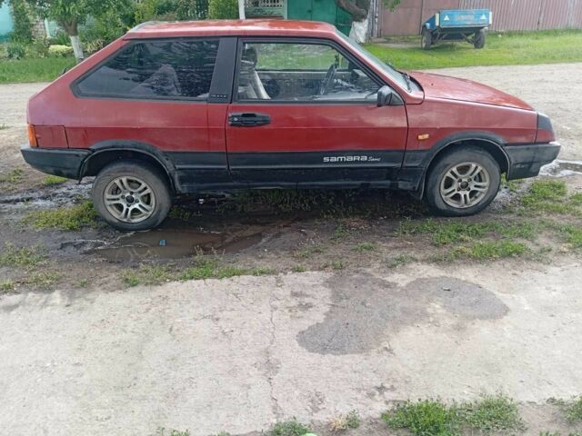 Красный ВАЗ 2108, объемом двигателя 1.3 л и пробегом 100 тыс. км за 450 $, фото 1 на Automoto.ua